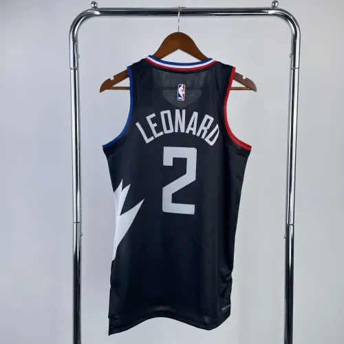 2023/24 LA Clippers Jordan Edition Kawhi Leonard #2 Camisola para homem