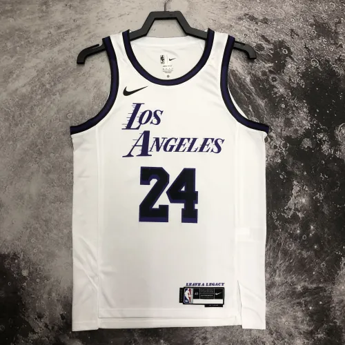 2023/24 Los Angeles Lakers City Edition Kobe Bryant #24 Camisola para homem