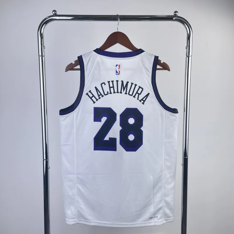 2023/24 Los Angeles Lakers City Edition Rui Hachimura #28 Men’s Jersey
