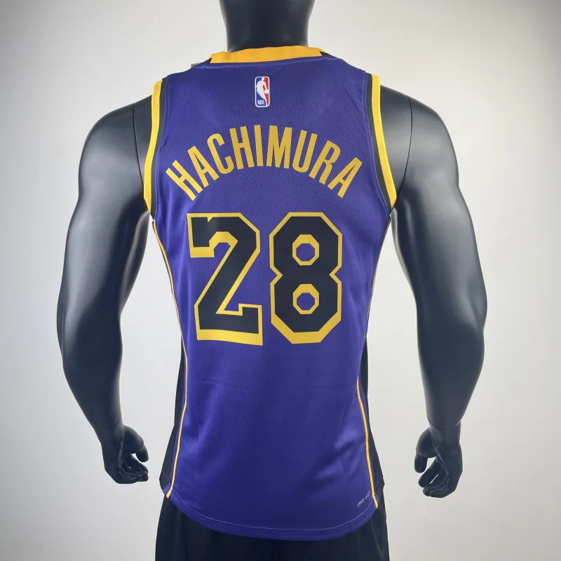 2023/24 Los Angeles Lakers Jordan Edition Rui Hachimura #28 Herren Trikot