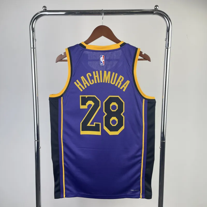 2023/24 Los Angeles Lakers Jordan Edition Rui Hachimura #28 Herren Trikot