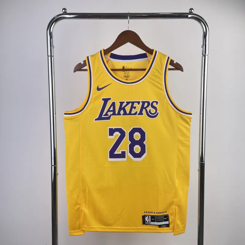 2023/24 Los Angeles Lakers Rui Hachimura #28 Yellow Men’s Jersey