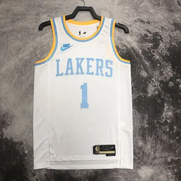 2023/24 Los Angeles Lakers Maglia Retro D'Angelo Russell #1 Uomo