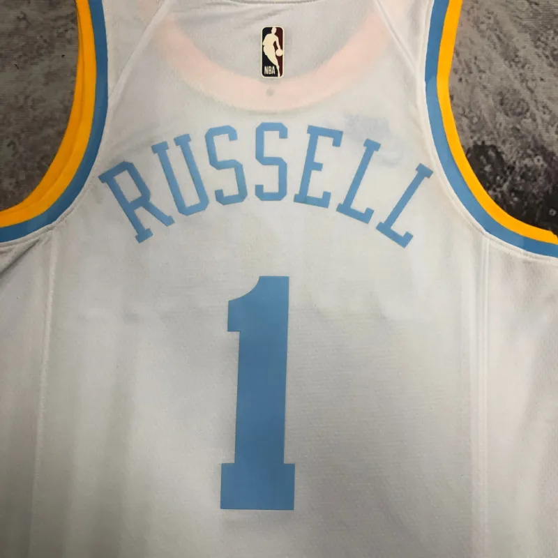 2023/24 Los Angeles Lakers Retro D’Angelo Russell #1 Men’s Jersey