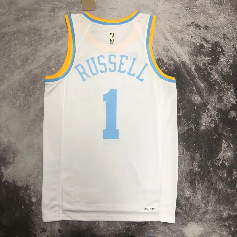 2023/24 Los Angeles Lakers Retro D’Angelo Russell #1 Men’s Jersey