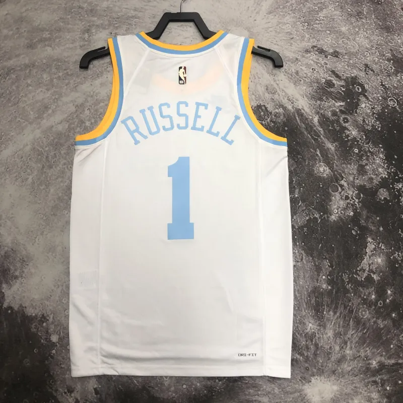 2023/24 Los Angeles Lakers Retro D’Angelo Russell #1 Men’s Jersey