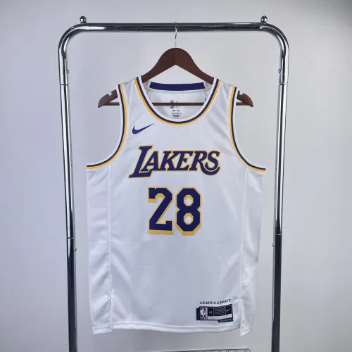 2023/24 Los Angeles Lakers Rui Hachimura #28 Camisola branca para homem