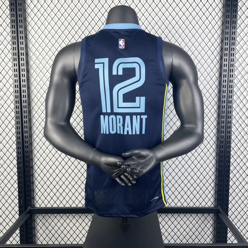 2023/24 Memphis Grizzlies Ja Morant #12 Men's Jersey