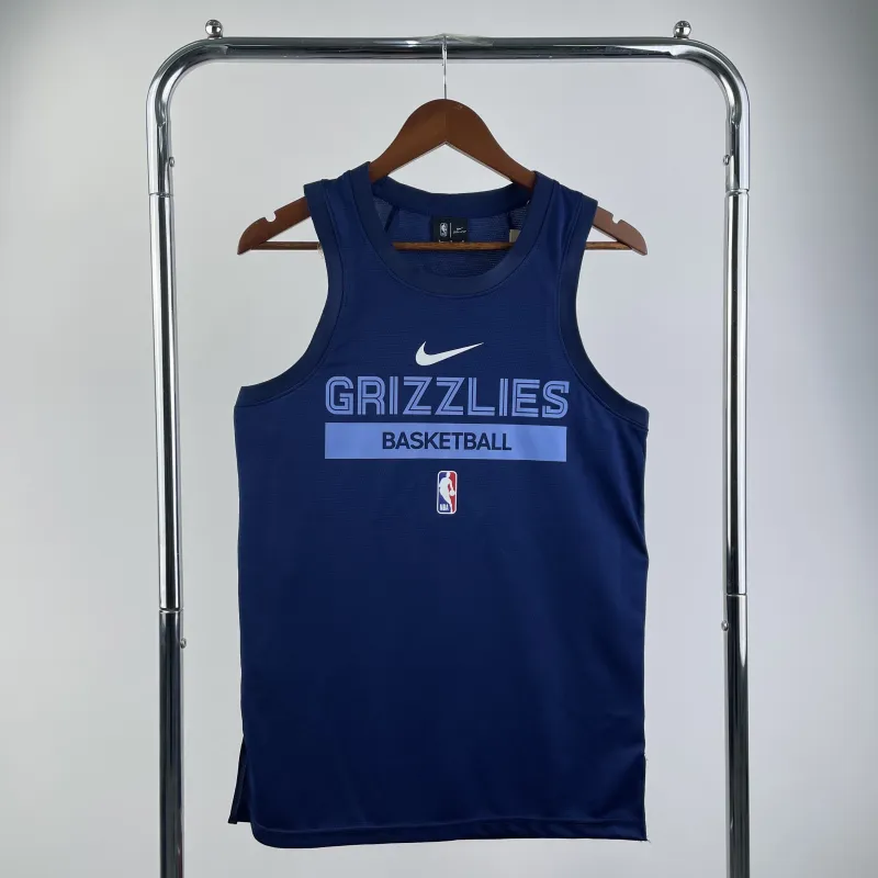 2023/24 Memphis Grizzlies Training Tank Top Men’s Basketball Jersey