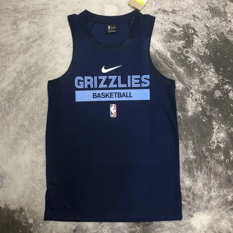 2023/24 Memphis Grizzlies Training Tank Top Men’s Basketball Jersey