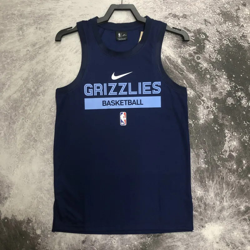 2023/24 Memphis Grizzlies Training Tank Top Men’s Basketball Jersey