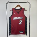 2023/24 Miami Heat Jordan Edition Dwyane Wade #3 Camisola para homem 2023/24 Miami Heat Jordan Edition Dwyane Wade #3 Camisola para homem