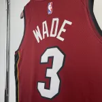 2023/24 Miami Heat Jordan Edition Dwyane Wade #3 Camisola para homem
