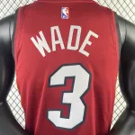 2023/24 Miami Heat Jordan Edition Dwyane Wade #3 Camisola para homem