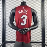 2023/24 Miami Heat Jordan Edition Dwyane Wade #3 Camisola para homem