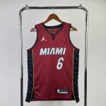 2023/24 Miami Heat Jordan Edition LeBron James #6 Men's Jersey 2023/24 Miami Heat Jordan Edition LeBron James #6 Men’s Jersey