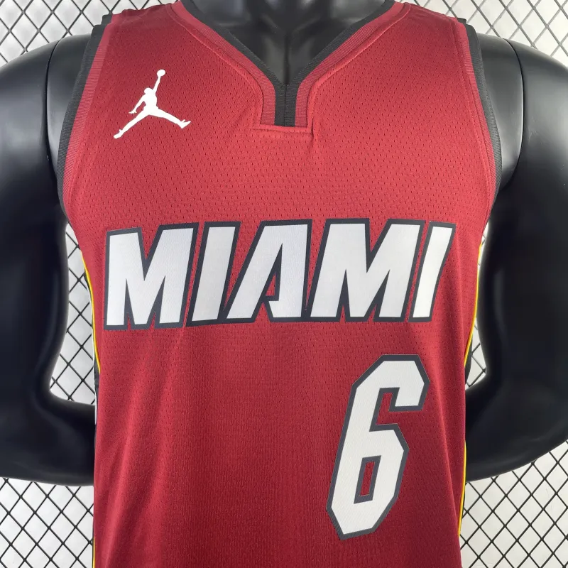 2023/24 Miami Heat Jordan Edition LeBron James #6 Men’s Jersey