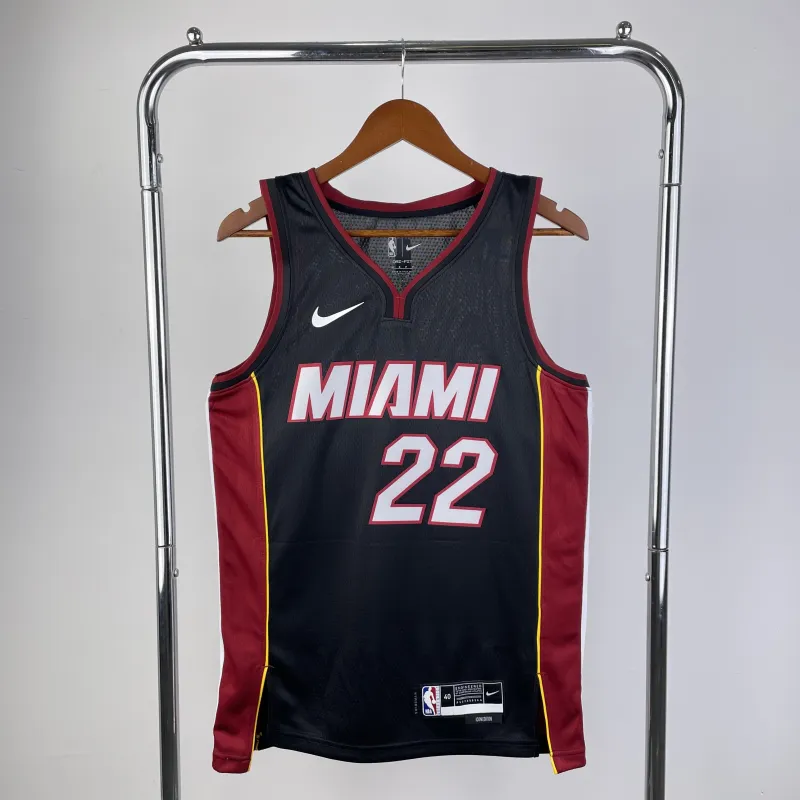2023/24 Miami Heat V-Neck Jimmy Butler #22 Camisola para homem