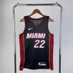 2023/24 Camisola com decote em V Jimmy Butler #22 para homem dos Miami Heat 2023/24 Miami Heat V-Neck Jimmy Butler #22 Camisola para homem