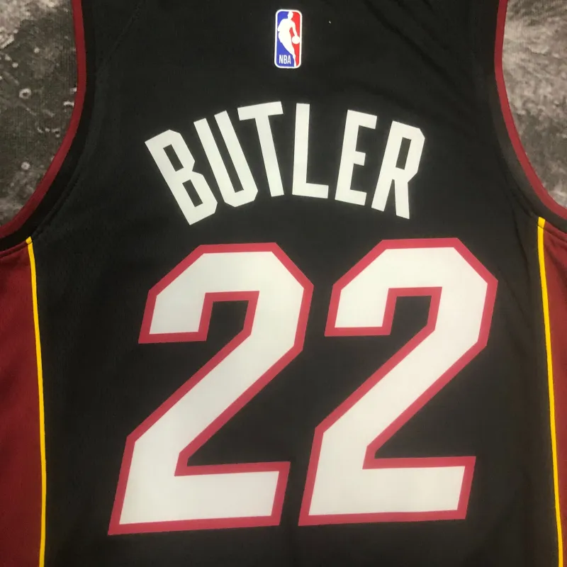 2023/24 Miami Heat V-Neck Jimmy Butler #22 Camisola para homem