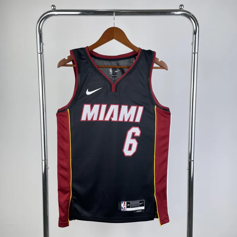 Maillot homme Miami Heat 2023/24 à col en V LeBron James #6