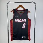 2023/24 Miami Heat V-Neck LeBron James #6 Maillot Hommes Maillot homme Miami Heat 2023/24 à col en V LeBron James #6