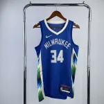 2023/24 Milwaukee Bucks City Edition Giannis Antetokounmpo #34 Men's Jersey