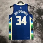 2023/24 Milwaukee Bucks City Edition Giannis Antetokounmpo #34 Men's Jersey