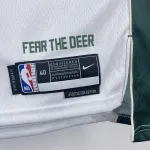 2023/24 Milwaukee Bucks Home Weiß Damian Lillard #0 Herren Trikot