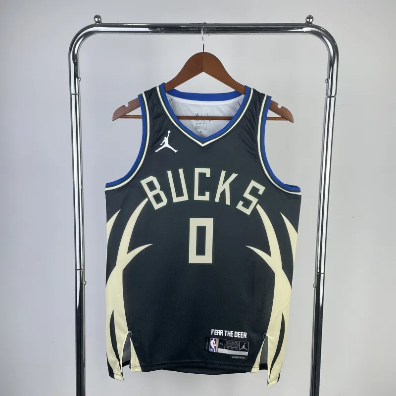 2023/24 Milwaukee Bucks Jordan Edition Damian Lillard #0 Men’s Jersey
