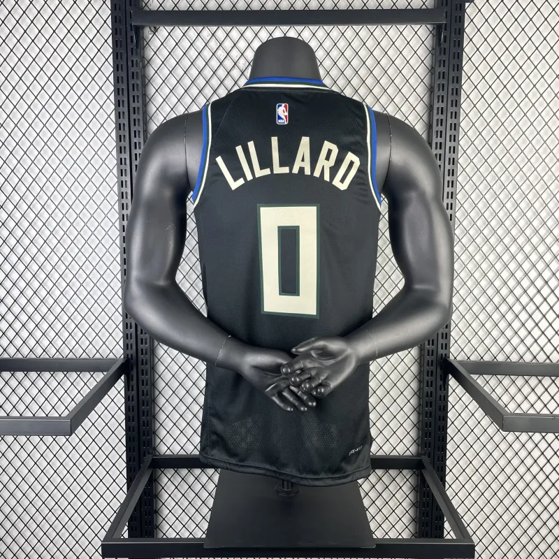 2023/24 Milwaukee Bucks Jordan Edition Damian Lillard #0 Men’s Jersey