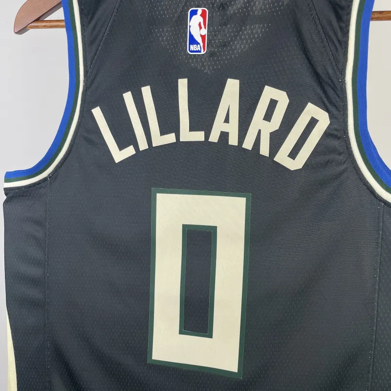 2023/24 Milwaukee Bucks Jordan Edition Damian Lillard #0 Men’s Jersey
