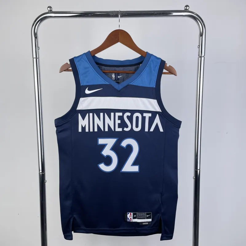 2023/24 Minnesota Timberwolves Away Blue Karl-Anthony Towns #32 Men’s Jersey