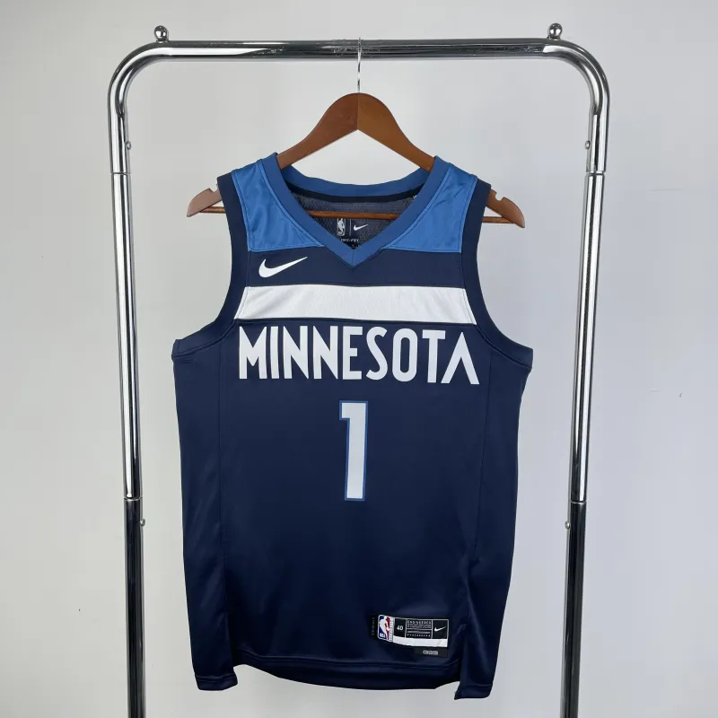 2023/24 Minnesota Timberwolves Away Blue Kyle Anderson #1 Men’s Jersey