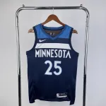 2023/24 Minnesota Timberwolves Away Blue Derrick Rose #25 Men's Jersey 2023/24 Minnesota Timberwolves Away Blue Derrick Rose #25 Men’s Jersey