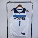 2023/24 Minnesota Timberwolves Home White Kyle Anderson #1 Camisola para homem 2023/24 Minnesota Timberwolves Home White Kyle Anderson #1 Camisola para homem