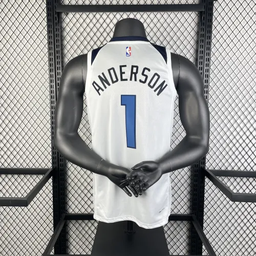 2023/24 Minnesota Timberwolves Home White Kyle Anderson #1 Men’s Jersey