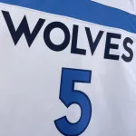 2023/24 Minnesota Timberwolves Home White Anthony Edwards #5 Men’s Jersey