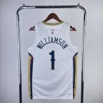 2023-24 New Orleans Pelicans thuisshirt wit Zion Williamson #1 heren 2023-24 New Orleans Pelicans Home White Zion Williamson #1 Men’s Jersey