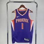 2023/24 Phoenix Suns Purple Devin Booker #1 Men's Jersey