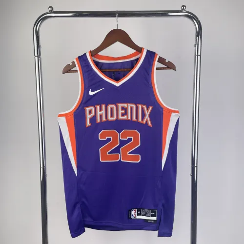2023/24 Maglia Phoenix Suns Purple Deandre Ayton #22 Uomo