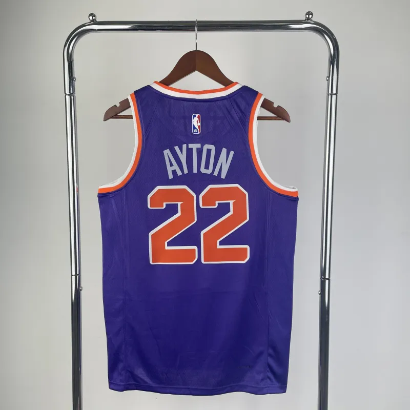 2023/24 Phoenix Suns Purple Deandre Ayton #22 Men’s Jersey