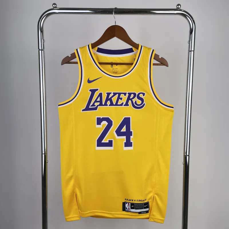 2023/24 Los Angeles Lakers Kobe Bryant #24 Yellow Men’s Jersey