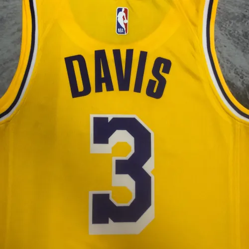 2023/24 Los Angeles Lakers Anthony Davis #3 Yellow Men’s Jersey