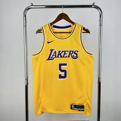 2023/24 Los Angeles Lakers Deandre Ayton #5 Yellow Men's Jersey