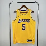 2023/24 Los Angeles Lakers Deandre Ayton #5 Gelb Herren Trikot 2023/24 Los Angeles Lakers Deandre Ayton #5 Gelb Herren Trikot
