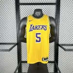 2023/24 Los Angeles Lakers Deandre Ayton #5 Gelb Herren Trikot