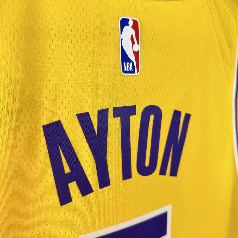 2023/24 Los Angeles Lakers Deandre Ayton #5 Gelb Herren Trikot