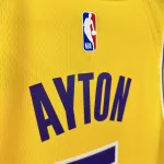 2023/24 Los Angeles Lakers Deandre Ayton #5 Gelb Herren Trikot