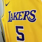 2023/24 Los Angeles Lakers Deandre Ayton #5 Gelb Herren Trikot